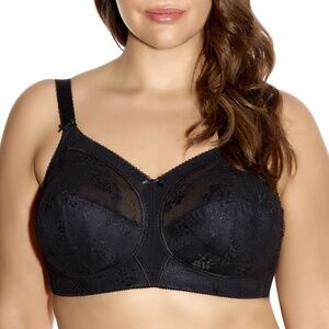 NEW Goddess Alice Lace Bow Soft Cup Wire-free Bra 6040 Black